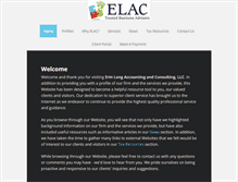Tablet Screenshot of elacllc.com